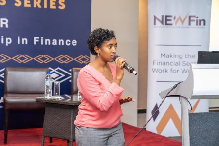 Dr. Selamawit Zegeye presenting at the event